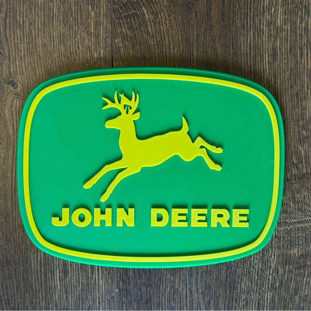 John Deere Decorative Wall Plaque